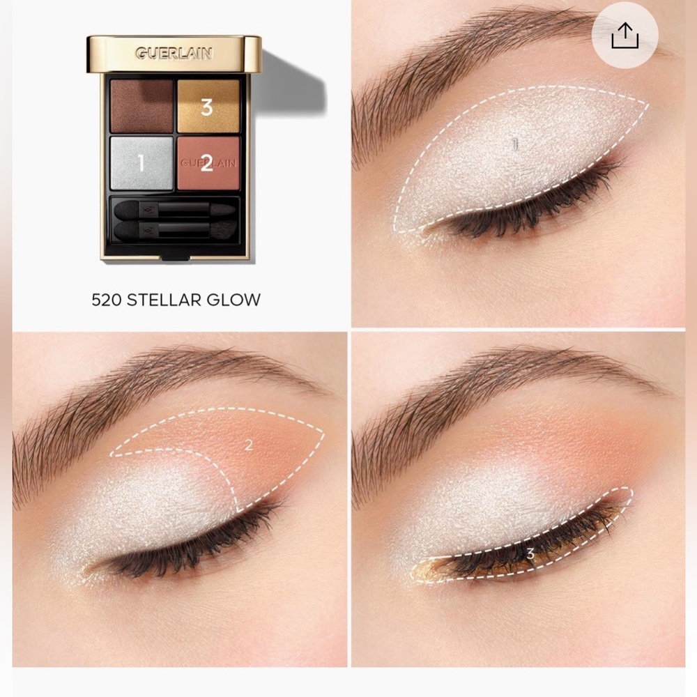 GUERLAIN - Color Eyeshadow Palette 520 Stellar glow. Limited holiday edition. - Picture 2 of 8